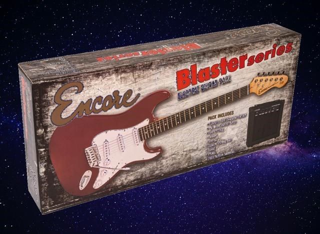 Encore Blaster E60 Electric Guitar Pack - Gloss Black